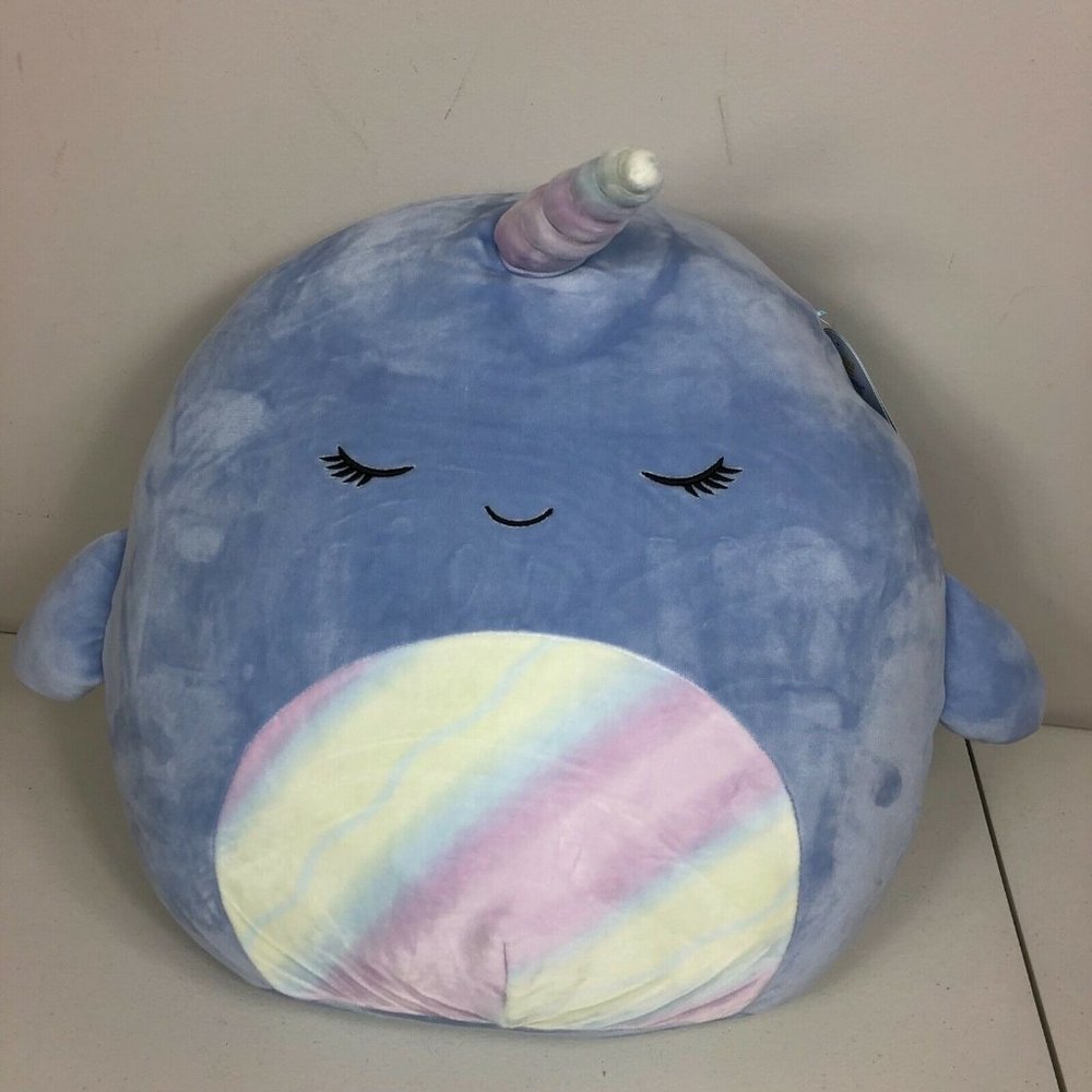 Squishmallow Naomi The Narwhal Plush 16” 2021 Christmas Stuffed Animal Toy New